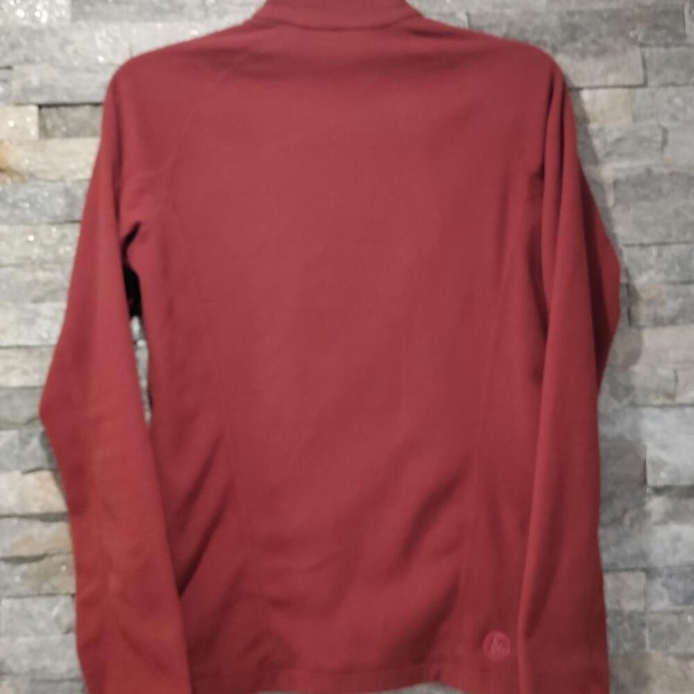 Marmot Brick Red Fleece Zip Up Small - image 2